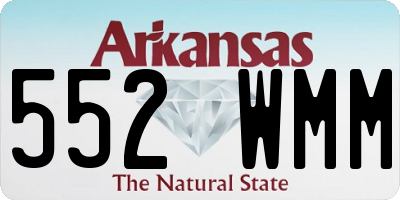 AR license plate 552WMM