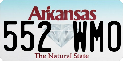 AR license plate 552WMO