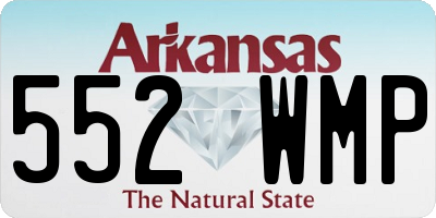 AR license plate 552WMP