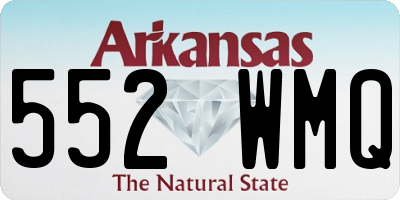AR license plate 552WMQ