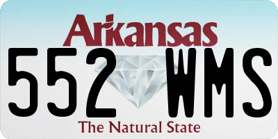 AR license plate 552WMS