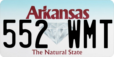 AR license plate 552WMT