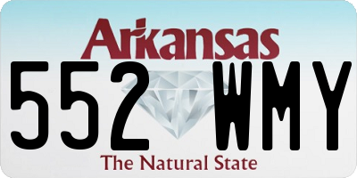 AR license plate 552WMY