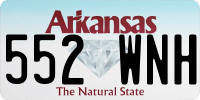 AR license plate 552WNH