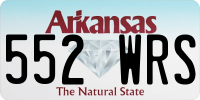 AR license plate 552WRS