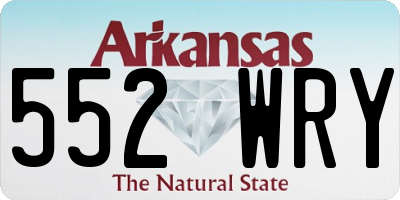 AR license plate 552WRY