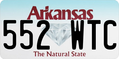 AR license plate 552WTC