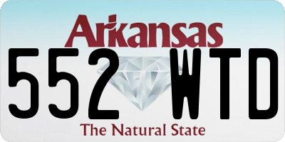 AR license plate 552WTD