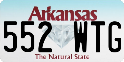 AR license plate 552WTG