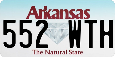 AR license plate 552WTH