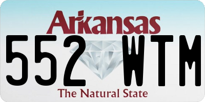 AR license plate 552WTM