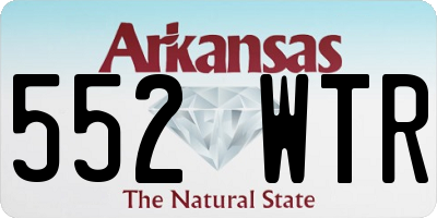 AR license plate 552WTR