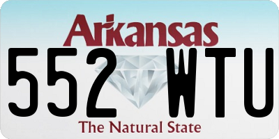 AR license plate 552WTU