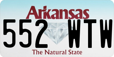 AR license plate 552WTW