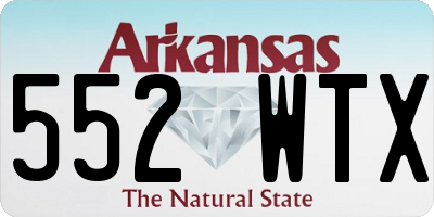 AR license plate 552WTX
