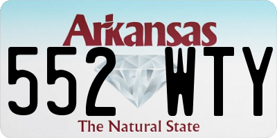 AR license plate 552WTY