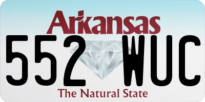 AR license plate 552WUC