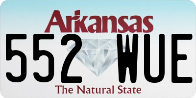 AR license plate 552WUE