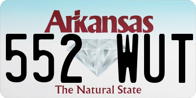 AR license plate 552WUT