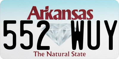 AR license plate 552WUY