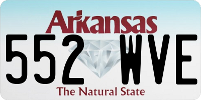 AR license plate 552WVE
