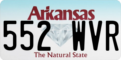 AR license plate 552WVR