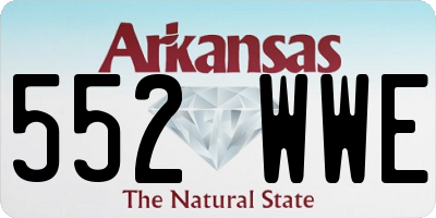 AR license plate 552WWE
