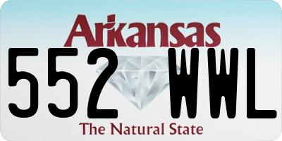 AR license plate 552WWL