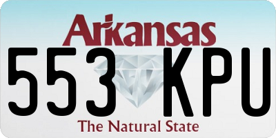 AR license plate 553KPU