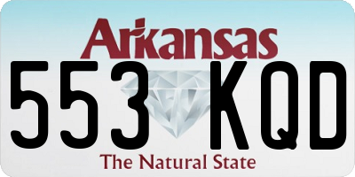 AR license plate 553KQD