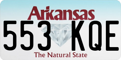 AR license plate 553KQE