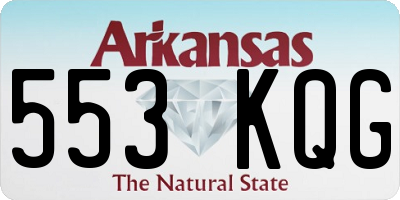 AR license plate 553KQG