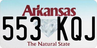 AR license plate 553KQJ