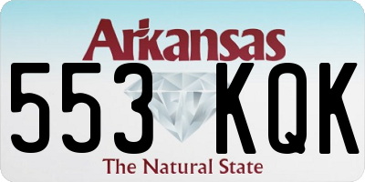 AR license plate 553KQK