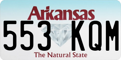 AR license plate 553KQM