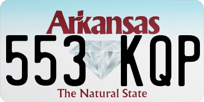 AR license plate 553KQP