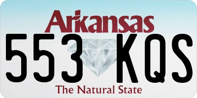 AR license plate 553KQS