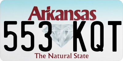 AR license plate 553KQT
