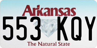 AR license plate 553KQY