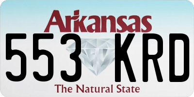 AR license plate 553KRD