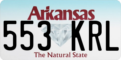 AR license plate 553KRL