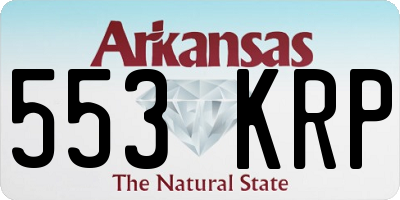 AR license plate 553KRP