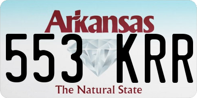 AR license plate 553KRR
