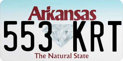AR license plate 553KRT