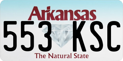 AR license plate 553KSC