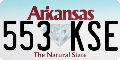 AR license plate 553KSE