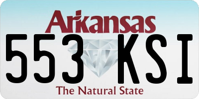 AR license plate 553KSI