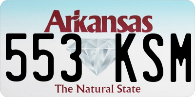 AR license plate 553KSM
