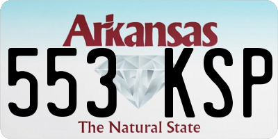 AR license plate 553KSP