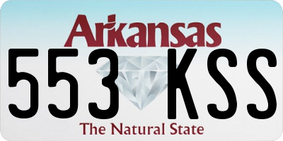 AR license plate 553KSS